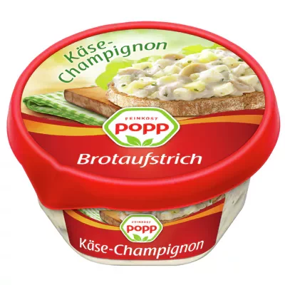 Popp Brotaufstrich - K&auml;se-Champignon (150g)