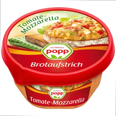 Popp Brotaufstrich - Tomate-Mozzarella (150g)