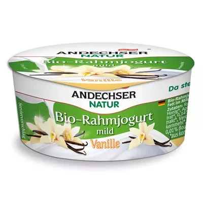 Andechser Natur Bio Rahmjoghurt - Vanille (150g)