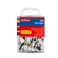 Reißnägel Box weiß (200 Stück)