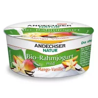 Andechser Natur Bio Rahmjoghurt - Mango-Vanille (150g)