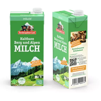 Berchtesgadener Land haltbare Bergbauern Milch 3,5% (1l)