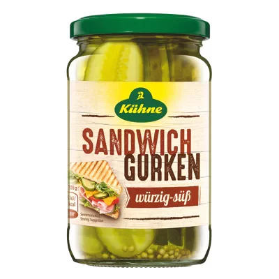 K&uuml;hne Sandwich Gurken (370ml)