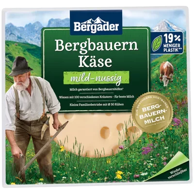 Bergader Bergbauern K&auml;se - mild-nussig (150g)