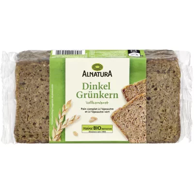 Dinkel Gr&uuml;nkern Brot (500g)