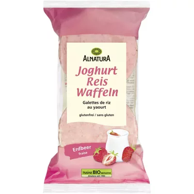Alnatura Bio Reiswaffeln - Joghurt Edbeere (100g)