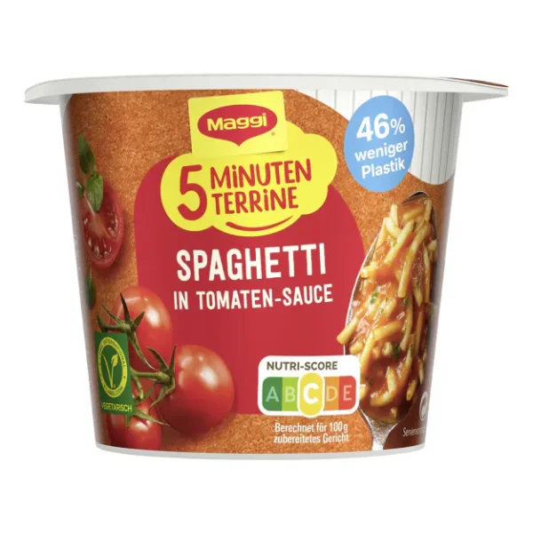 Maggi 5 Minuten Terrine - Spaghetti Tomatensauce (60g)