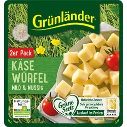 Gr&uuml;nl&auml;nder - K&auml;sew&uuml;rfel mild &amp; nussig (140g)