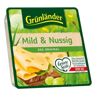 Gr&uuml;nl&auml;nder - mild &amp; nussig in Scheiben (140g)