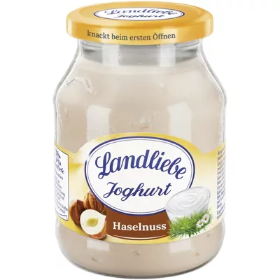 Landliebe Joghurt im Pfandglas - Haselnuss (500g)