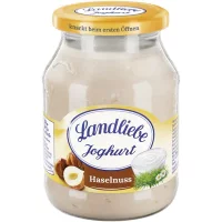 Landliebe Joghurt im Pfandglas - Haselnuss (500g)