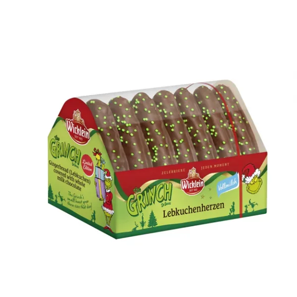 Wicklein Lebkuchen Herz Grinch (215g)