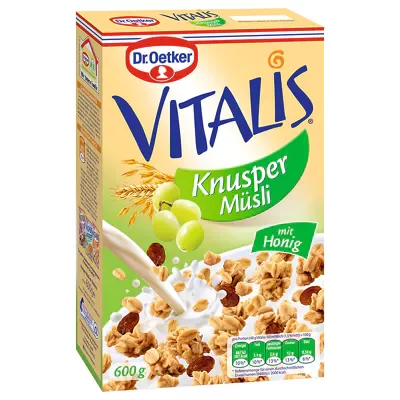 Dr. Oetker Vitalis Knusper M&uuml;sli - mit Rosinen (600g)