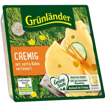 Gr&uuml;nl&auml;nder - cremig in Scheiben (140g)