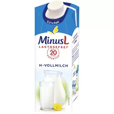 MinusL laktosefreie H-Milch 1,5% (1l)