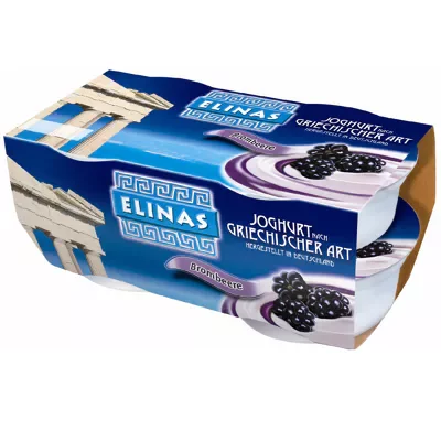 Elinas Joghurt nach griechischer Art - Brombeere (4x150g)