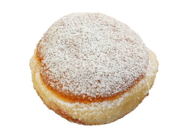Krapfen - Himbeer/Johannisbeer mit Puderzucker