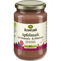 Bio Apfelmark mit Johannisbeere und Himbeere (360g)