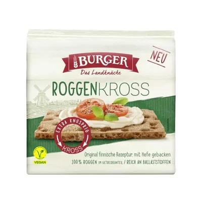 Burger Kn&auml;ckebrot - Roggen-Kross (230g)