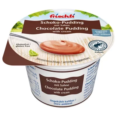 Frischli Schoko-Pudding mit Sahne (85g)