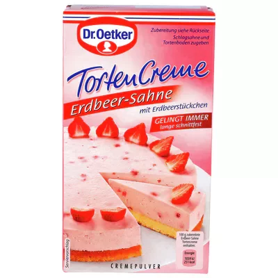 Dr. Oetker Erdbeer-Sahne Tortencreme (113g)