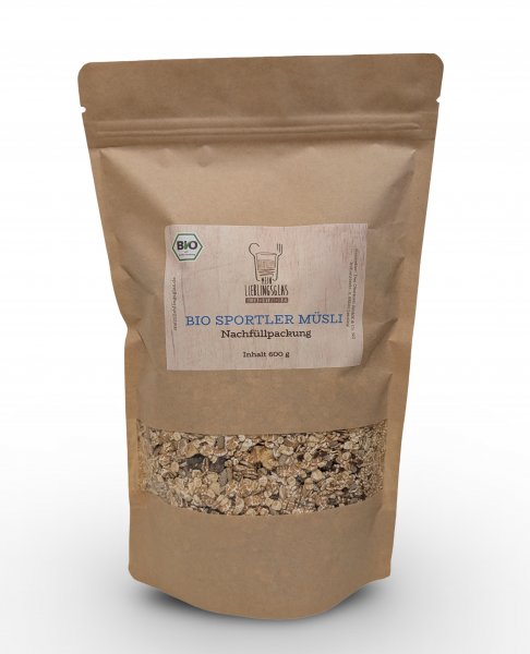 BIO Sportler M&uuml;sli - Nachf&uuml;llpackung (600g)