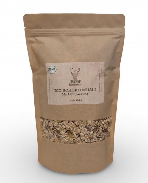 BIO Schoko M&uuml;sli - Nachf&uuml;llpackung (480g)