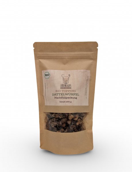 BIO Dattelw&uuml;rfel - Nachf&uuml;llpackung (200g)