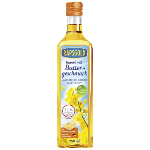 Rapsgold Raps&ouml;l mit Buttergeschmack (750ml)