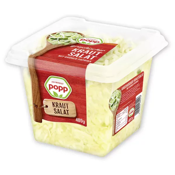 Popp griechischer Krautsalat mit gr&uuml;ner Paprika (400g)