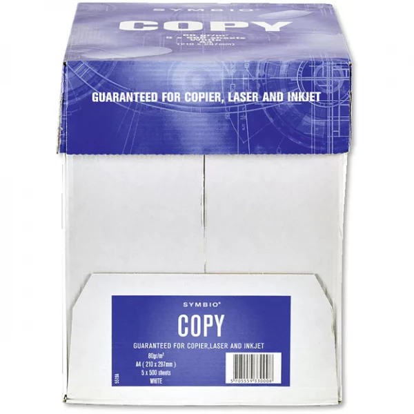 Symbio Kopierpapier A4, 80g (5x500 Blatt)