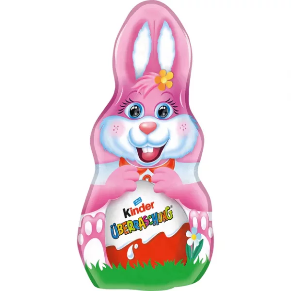 Kinder Schokolade Hase mit &Uuml;berraschung - rosa (75g)