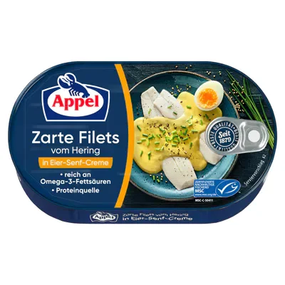 Appel Heringsfilet Eier-Senf-Sauce (200g)
