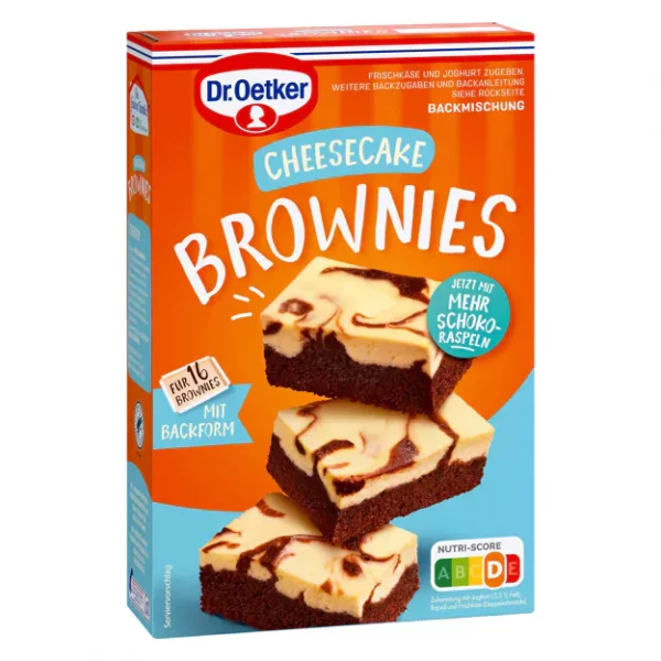 Dr. Oetker Backmischung - Cheesecake Brownies (446g)