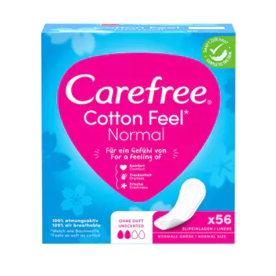 Carefree Slipeinlagen Cotton (56Stk.)