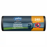 Swirl Schwerlast-Müllbeutel mit Zugband 240L (5Stk.)