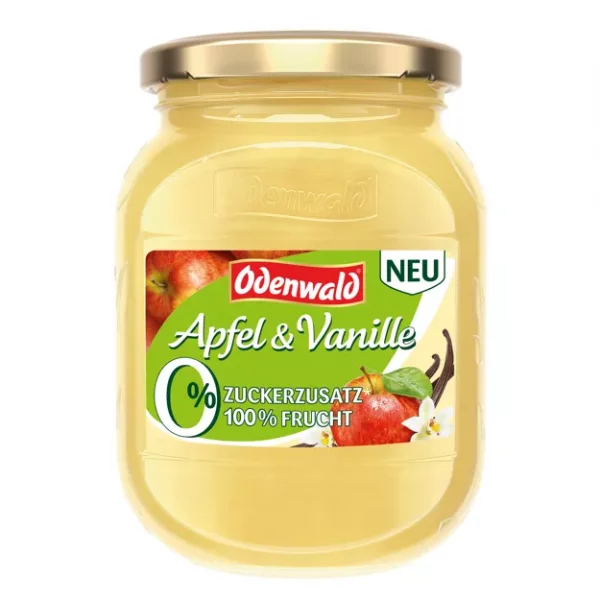 Odenwald Apfelmus mit Vanille ohne Zucker (370ml)