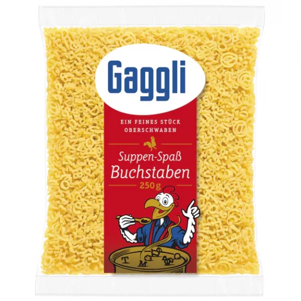 Gaggli Suppen-Spa&szlig; Buchstaben (250g)