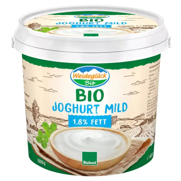 Weidegl&uuml;ck Bio Joghurt 1,8% (1kg)