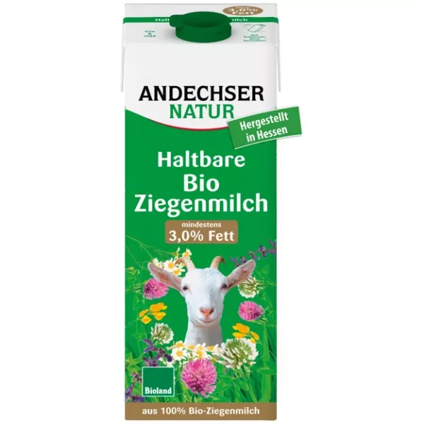 Andechser Natur Bio H-Ziegenmilch 3% (1l)