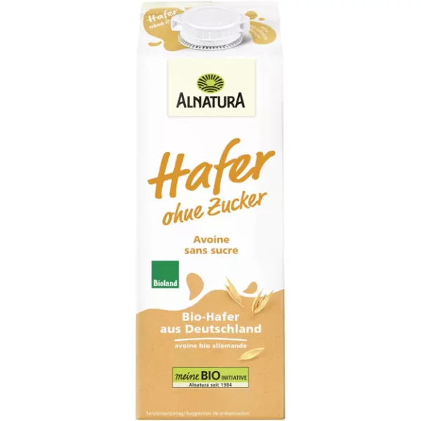 Alnatura Bio Haferdrink - ohne Zucker (1l)