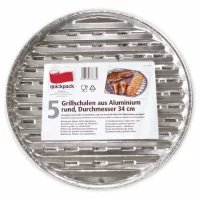 Quickpack Grillschale rund 34cm (5Stk.)