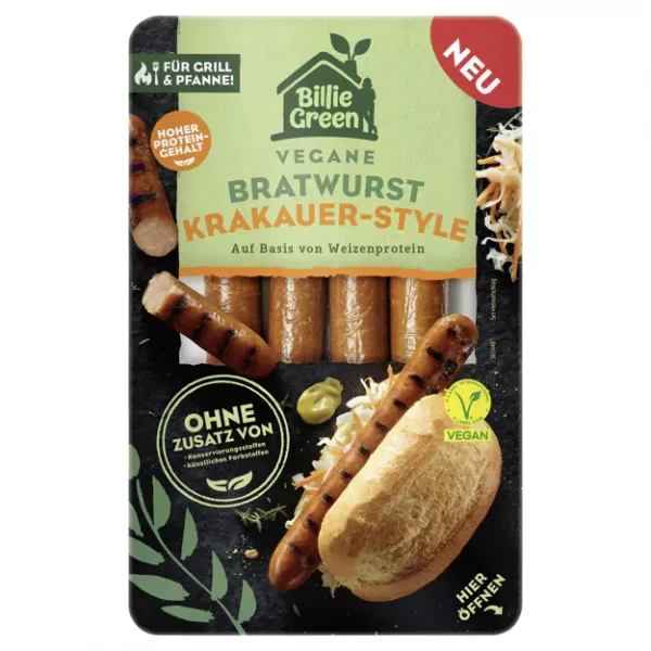 Vegane Bratwurst Krakauer-Style (4x45g)