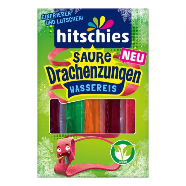 Hitschies Saure Drachenzungen Wassereis (10Stk.)