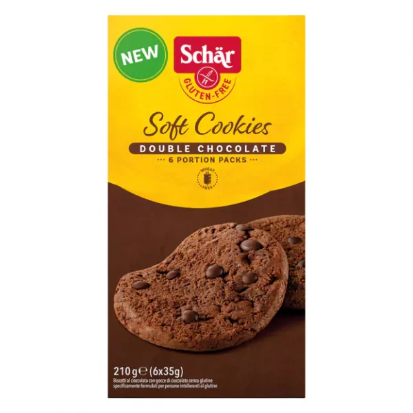 Soft Cookies Double Chocolate - glutenfrei (210g)