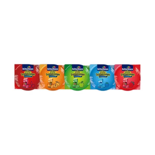 Hitschies Saure Drachenzungen Wassereis Kratzbecher (5x160ml)