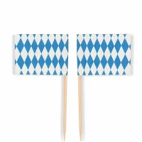 Deko Picker Bayern Fähnchen (50Stk.)