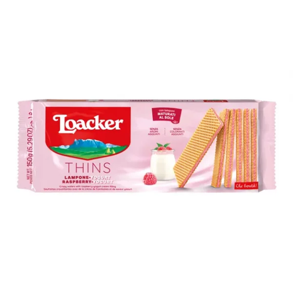 Loacker Thins Himbeer-Yoghurt Waffeln (150g)