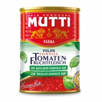 Mutti Tomatenfruchtfleisch mit Basilikum (425ml)