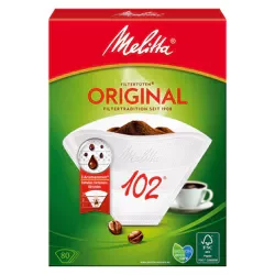 Melitta Filtert&uuml;ten - Gr&ouml;&szlig;e 102 (80Stk.) - wei&szlig;